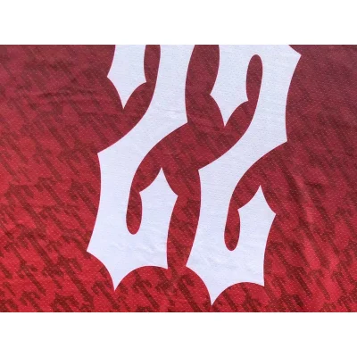 Футболка Trapstar Background From Repeating Small Logos "Red" фото № 6