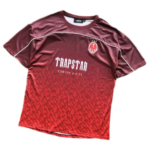 Футболка Trapstar Background From Repeating Small Logos "Red"