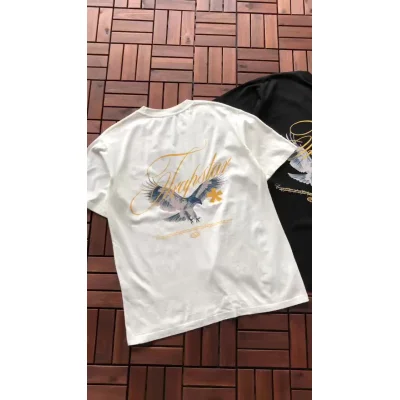 Футболка Trapstar Eagle With Logo Inscription And Star "White" фото № 6