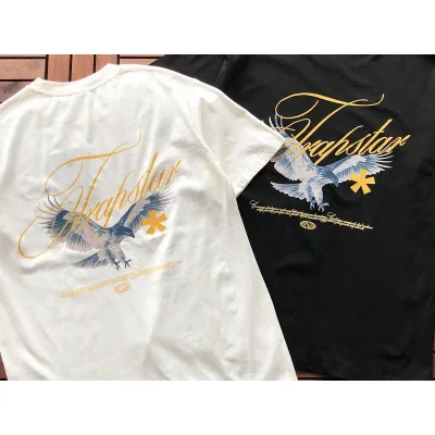 Футболка Trapstar Eagle With Logo Inscription And Star "White" фото № 7