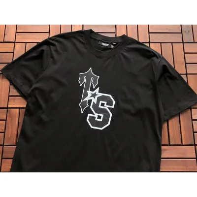 Футболка Trapstar Logo Letters And Star Front Print "Black" фото № 5