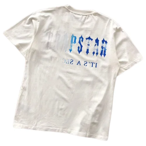 Футболка Trapstar Two Color Big Front Logo And Back Inscription "White"