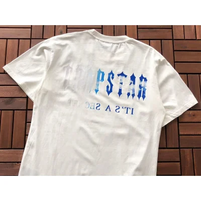 Футболка Trapstar Two Color Big Front Logo And Back Inscription "White" фото № 2
