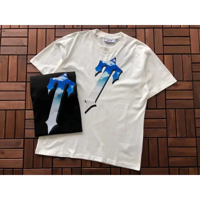 Футболка Trapstar Two Color Big Front Logo And Back Inscription "White" фото № 4