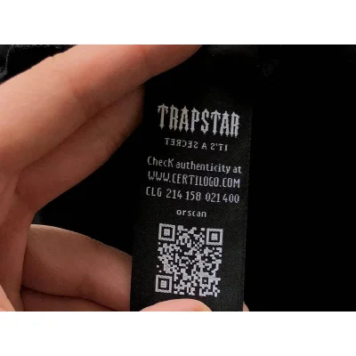 Футболка Trapstar Front Logo With Patterns "Black" фото № 6