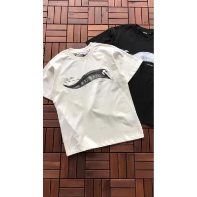 Футболка Trapstar Wide Wave Line "White" фото № 4