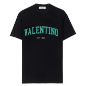 Футболка Valentino Text Logo "Black"