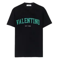 Футболка Valentino Text Logo "Black"