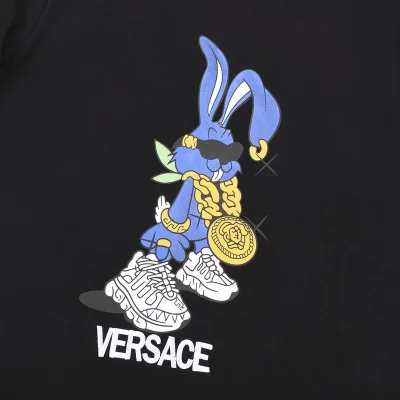 Футболка Versace With A Bright Print "Black" фото № 6