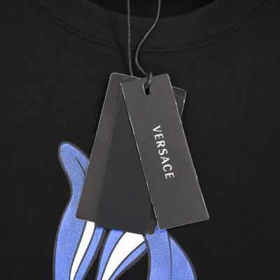 Футболка Versace With A Bright Print "Black" фото № 2