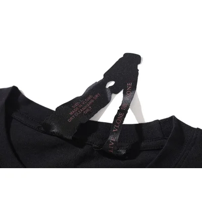 Футболка Vlone Gray V Logo "Black" фото № 5