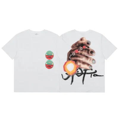 Футболка Vlone Decorated Hand "White" фото № 4