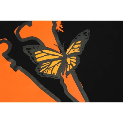 Футболка Vlone V-Orange Butterfly "Black" фото № 8