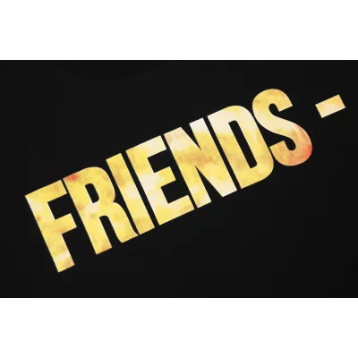 Футболка Vlone Yellow Print V Friends "Black" фото № 6