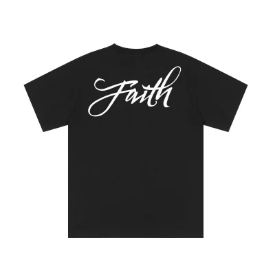 Футболка Vlone White Backside Print Faith "Black" фото № 2