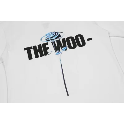 Футболка Vlone V The Woo- Blue Flower "White" фото № 7