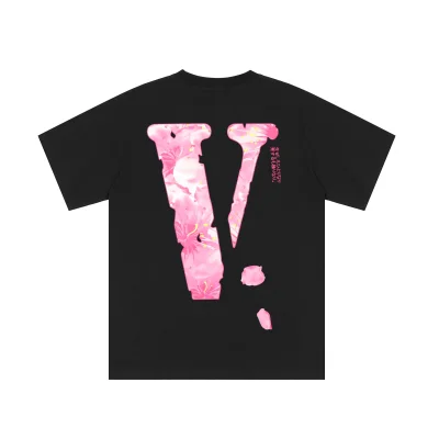 Футболка Vlone V-Friends Pink Blossom "Black" фото № 2 Футболка Vlone V-Friends Pink Blossom "Black" фото № 2