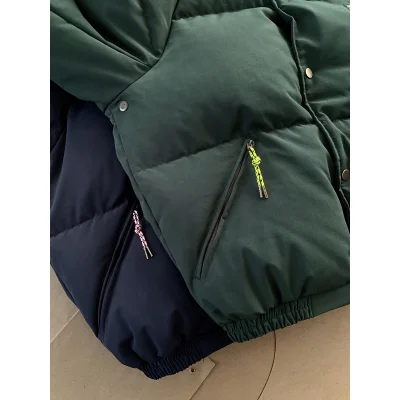 Пуховик Acne Studios Brand Logo "Green" фото № 3