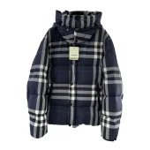 Пуховик Burberry Nightfall Grid "Dark Blue"