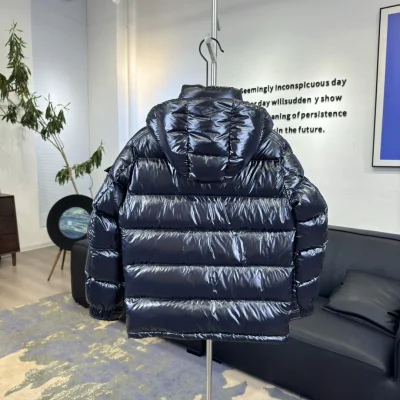 Пуховик Moncler Gles Hooded Puffer "Navy Blue" фото № 5