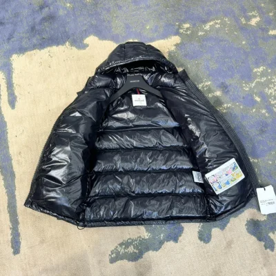 Пуховик Moncler Gles Hooded Puffer "Navy Blue" фото № 4