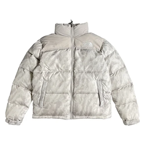 Пуховик The North Face Zebra "White/Gray"