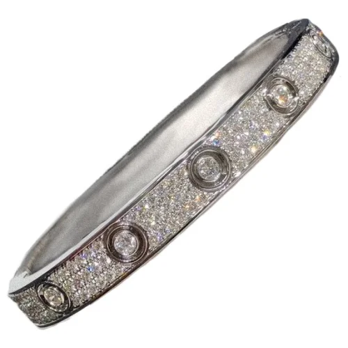 Браслет Cartier Small And Big Rhinestones "Silver"