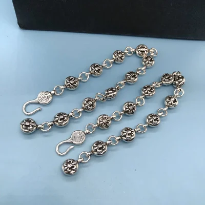 Браслет Chrome Hearts Symbols Decoration By Logo - Circle "Silver" фото № 4