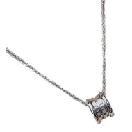 Подвеска Bulgari Wide With Shaped Like Spool Of Thread "Silver"