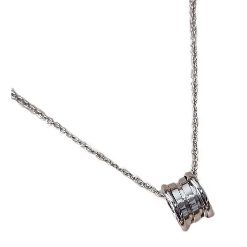 Подвеска Bulgari Wide With Shaped Like Spool Of Thread "Silver"