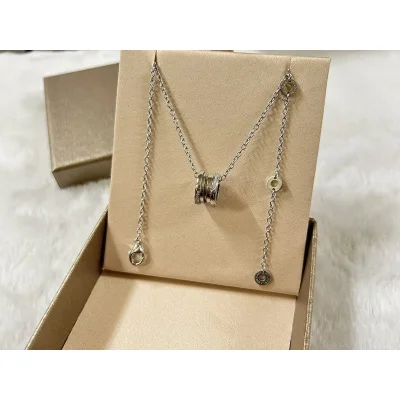 Подвеска Bulgari Wide With Shaped Like Spool Of Thread "Silver" фото № 6