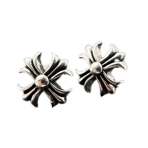 Серьги Chrome Hearts Branded - Flowers "Silver"