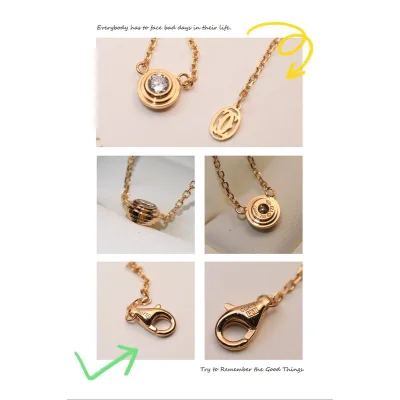 Подвеска Cartier Big Rhinestone Inside "Gold" фото № 4