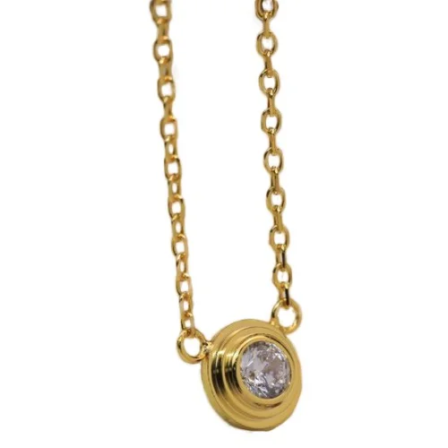 Подвеска Cartier Big Rhinestone Inside "Gold"