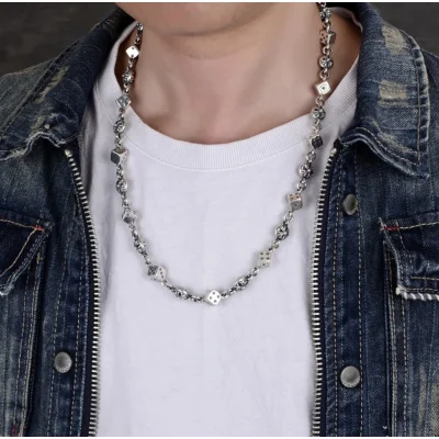 Подвеска Chrome Hearts Chain Cube "Silver" фото № 4