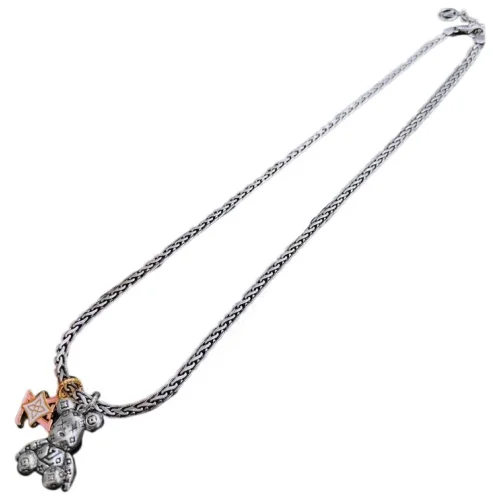 Подвеска Louis Vuitton Figure With Logo - Bear "Silver"