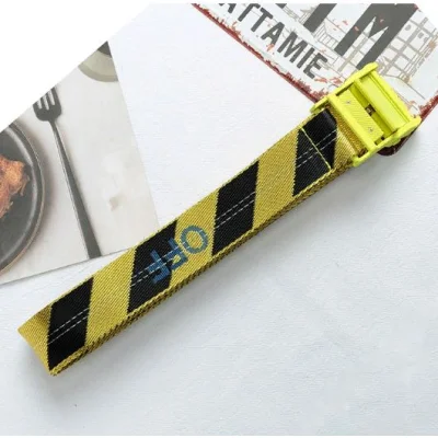 Ремень OFF WHITE Industrial Striped "Yellow" фото № 3