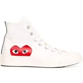 Comme des Garcons PLAY x Converse Chuck Taylor All-Star High "White"