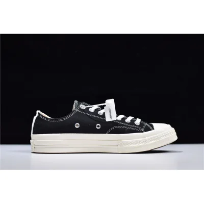 CDG PLAY x Converse Chuck Taylor All-Star Low "Black" фото № 4