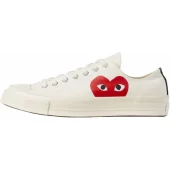 Comme des Garcons PLAY x Converse Chuck Taylor All-Star Low "White"