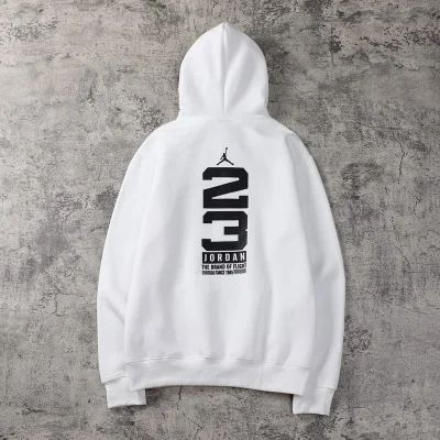 Худи Air Jordan Black Logo "White" фото № 2