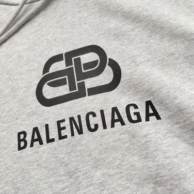 Худи Balenciaga Big Logo "Gray" фото № 3