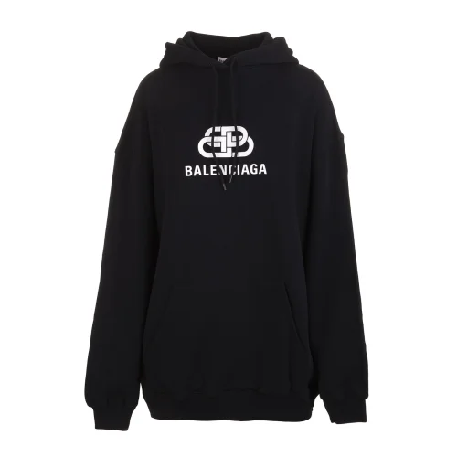 Худи Balenciaga Big Logo "Black"