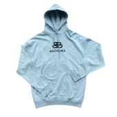 Худи Balenciaga Big Logo "Light Blue"