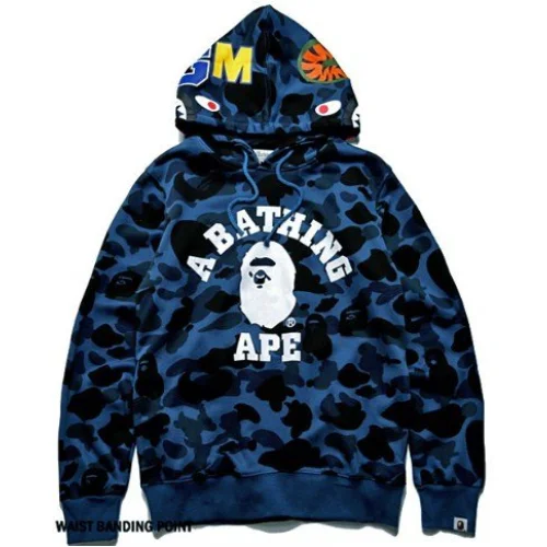 Худи Bape Camo WGM Abathing Ape "Blue"
