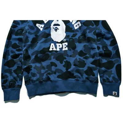Худи Bape Camo WGM Abathing Ape "Blue" фото № 6