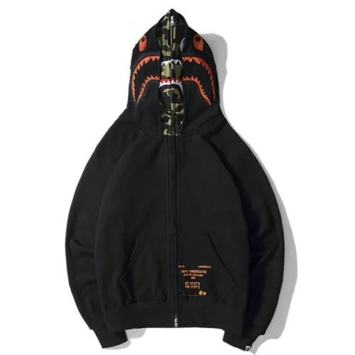 Худи Bape Star In Circle "Black/Orange"