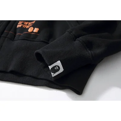 Худи Bape Star In Circle "Black/Orange" фото № 6