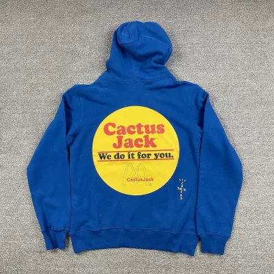 Худи Cactus Jack McDonald's In Big Circle "Blue" фото № 3