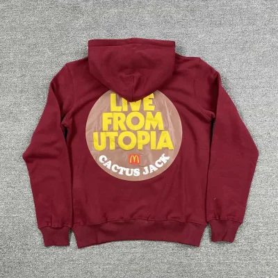 Худи Cactus Jack McDonald's In Big Circle "Red" фото № 3 Худи Cactus Jack McDonald's In Big Circle "Red" фото № 3